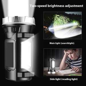 Nhà máy tùy chỉnh OEM ngoài trời tìm kiếm ánh sáng ABS cơ thể công suất cao có thể sạc lại không thấm nước di động tầm xa dẫn đèn pin - Product Image 4