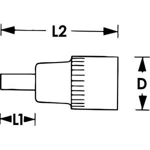 VIGOR - V2089 Douille tournevis pour vis hexagonales intérieures 1/2 '' - EAN 4047728020893 DOUILLES À MAIN 1/2 - Product Image 2