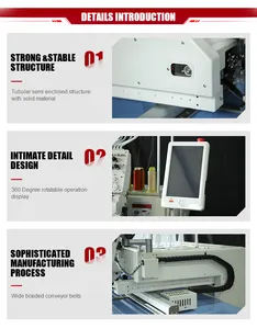 Máquina de bordar multi agulhas para camisetas, máquina de alta velocidade para bordar, computador de cabeça única