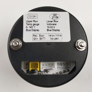 52mm Dual Temp and Voltmeter <strong>Gauge</strong> - Product Image 3