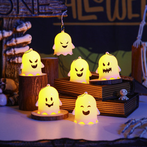 Nuevas Decoraciones de Halloween, Lindos Fantasmas de Plástico con Luz Nocturna, Adornos Colgantes para Fiestas de Disfraces, Regalos de Vietnam - Product Image 2