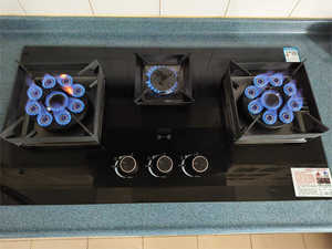 Estufa de Gas con Cubierta de Vidrio Templado de Nuevo Diseño 2024, Cocina de 3 Quemadores, 2 Quemadores Dobles, Estufa de 3 Quemadores - Product Image 2