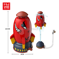 Jouets aquatiques en plastique pour l'extérieur, le jardin et la plage, d'été, avec pulvérisateur rotatif en forme de fusée de dessin animé et de requin, pour des jeux amusants pour enfants