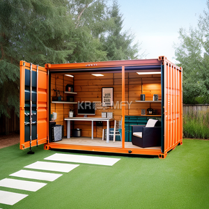 สำนักงานคอนเทนเนอร์สำเร็จรูปเคลื่อนย้ายได้ทันสมัยพร้อมห้องน้ำในตัวหรือห้องสุขาเสริม (ตัวเลือก) พื้นที่กว้างขวาง - Product Image 1