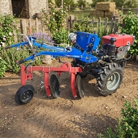 Motoculteur multifonctionnel 10 CV 12 CV à deux roues avec rotoculteur, charrue, semoir et remorque