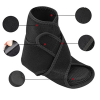 Orthèse cheville-pied (AFO) pour pied tombant avec soutien de la voûte plantaire, sangle de levage des orteils réglable, stabilisateur de cheville pour hommes et femmes