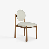 Chaise de salle à manger en bois de frêne blanc FAS de style vintage haut de gamme, collection de chaises de designer rétro françaises, accoudoirs personnalisables, chaise de restaurant