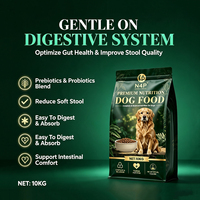 Pakan Anjing Grosir Kemasan Besar 10kg Formula Kesehatan Usus dengan Campuran Probiotik Mengurangi Kotoran Lembut & Mendukung Kenyamanan Usus
