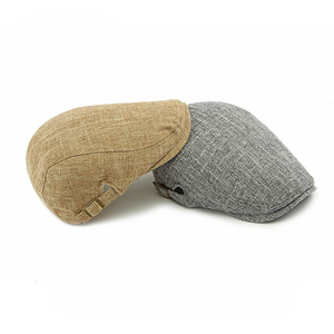 <span class=keywords><strong>Casquette</strong></span> plate ajustable en coton et lin pour hommes et femmes, style Ivy, mode estivale, béret, <span class=keywords><strong>casquette</strong></span> de chauffeur, <span class=keywords><strong>casquette</strong></span> de golf - Product Image 3