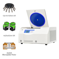 Centrífuga de Laboratorio de Sobremesa de Gran Capacidad y Baja Velocidad con Sistema Refrigerado de Preenfriamiento, Motor DC sin Escobillas, 4752xg RCF Máximo