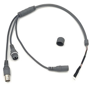 بيع بالجملة جاكيت نحاسي من كلوريد البولي فينيل معزول 50ohm زر محوري BNC موصل طاقة فيديو تسخير الأسلاك إعادة الضبط - Product Image 1