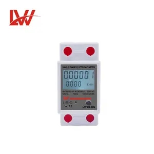 Single Phase Electricity Meter Dual Display with backlight One click reset AC 220V
