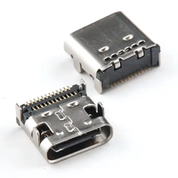 Connecteur USB Type C 6 broches femelle, connecteur 16 broches type C, connecteurs USB type C, prise de charge type C