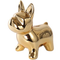 Tirelire en céramique en forme de chien, tirelire chiot, vente en gros