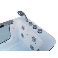 Salle de bain autoportante verre acrylique bébé température de l'eau réglable baignoire Spa Massage ozone baignoire à bulles baignoire