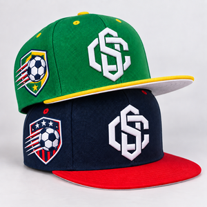 Gorras Deportivas Personalizadas Ajustables con Cierre a Presión, de Algodón, 5/6 Paneles, Estructuradas, Planas, de Dos Tonos, con Logotipo Bordado y Parche, Gorra de Béisbol - Product Image 1
