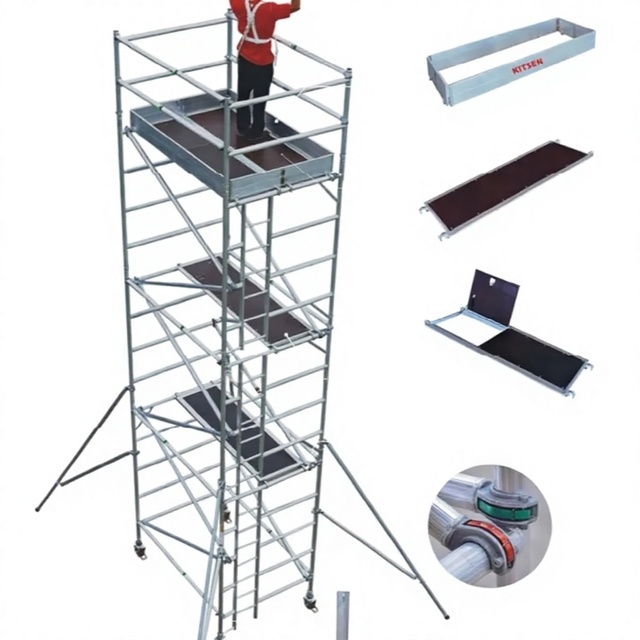 Aluminium Mobile Scaffolding Tower Aluminum Tower Scaffold for Construction
