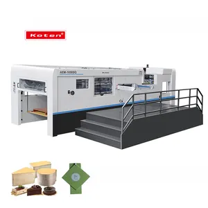 AEM-1650SQ automatische Wellpappe Karton Die Cutter Stanz maschine für graue Pappe