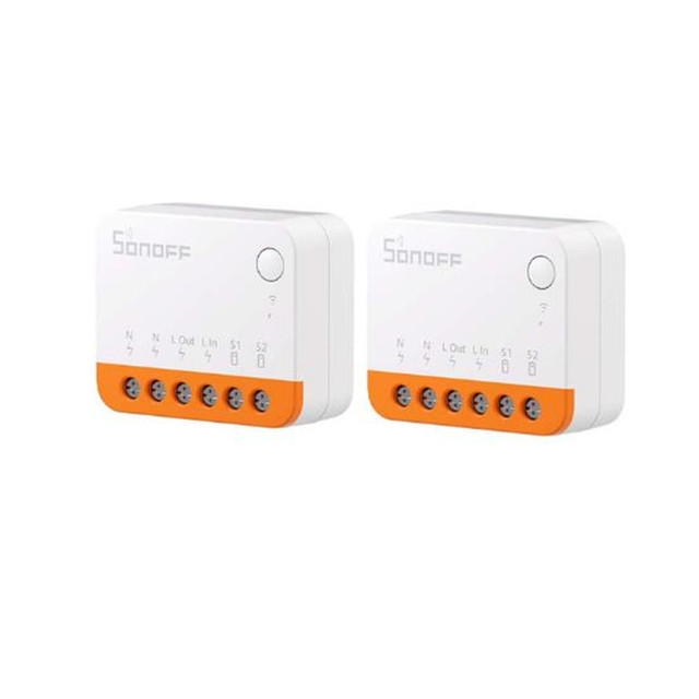 SONOFF MINIR4 WiFi Smart Switch 2 Way Control Mini Extreme Smart Home Relay Support R5 S-MATE Voice for Alexa Alice Google Home