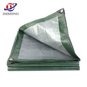 Bâche en plastique imperméable personnalisée 150g 4*5m verte argentée en PE pour tente de <span class=keywords><strong>camping</strong></span> extérieure, auvent, couverture de <span class=keywords><strong>piscine</strong></span> - Product Image 4