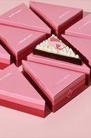 Boîte à dessert triangulaire pour emballage de tranche de gâteau en carton de qualité alimentaire pour fête de boulangerie et utilisation de cadeaux