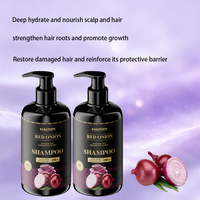 Sampo Bawang Merah Alami untuk Pertumbuhan Rambut Anti Rambut Rontok Pembersih Mendalam Menutrisi Kulit Kepala OEM ODM Label Pribadi Perawatan Rambut