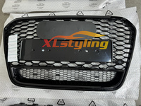 XLstyling Car Auto Upgrade to RS3 RS4 RS5 RS6 RS7 calandre en nid d'abeille pour Audi A3 8P 8V A4 B8 B8.5 B9 A5 A6 C7 A7 grill