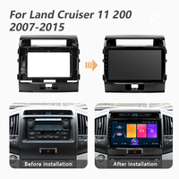 9 "para Land Cruiser 11 200 2007 - 2015 Android Auto coche pantalla táctil de Radio de DVD reproductor Multimedia