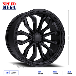 ล้อแม็กซ์ SPEED MEGA สีดำด้าน ลายหลายก้าน ขนาด 5.5 นิ้ว แบบชิ้นเดียว สำหรับดัดแปลง อัพเกรด ใช้ได้กับรถทั่วไป - Product Image 3
