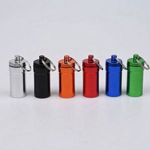 Custom Logo Aluminum Travel Pill Case Keychain Waterproof Mini Storage <b>Container</b> <b>for</b> Promotional Activities - Product Image 6