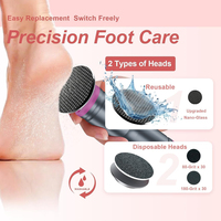 Mini meuleuse de pied de pédicure Portable charge USB dissolvant de callosités électrique fichier de soin des pieds électrique CE ROHS FCC pour une utilisation de voyage