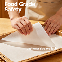 Papier sulfurisé jetable en gros, double face, avec revêtement en silicone antiadhésif et résistant à la graisse, idéal pour les pâtisseries