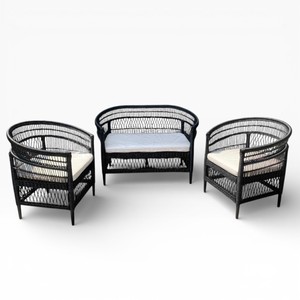 Bohemian Style Wicker <b>Rattan</b> <b>Sofa</b> Lounge Chair Handmade Natural Wicker Relax <b>Sofa</b> Patio Decoration Furniture - Product Image 1