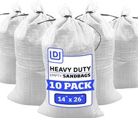 Sac tissé en PP robuste de 20 kg, sac d'emballage durable pour le sable et les agrégats de construction