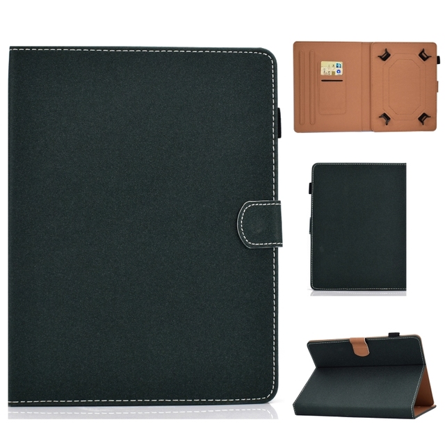 Cheaper Price for 7 Inch Solid Color Tablet PC Universal Magnetic Horizontal Flip Leather Case with Card Slots & Holder