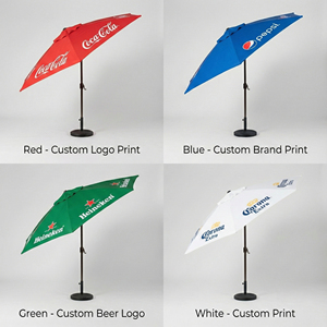 ร่มสนามอลูมิเนียมน้ำหนักเบา NISSI 2M ผ้าอ๊อกซ์ฟอร์ด สำหรับกลางแจ้ง ป้องกันรังสียูวี กันน้ำ  รับออกแบบโลโก้/กราฟิก ทันสมัย - Product Image 2