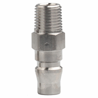 Raccord rapide pneumatique série Nitto 3/8 en acier inoxydable poli SS304 forgé, filetage femelle, 0~20 bars