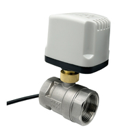 Vanne à boisseau sphérique motorisée électrique en acier inoxydable 1/2" 3/4" 1" 1-1/4" 220V 12V 24V 3 fils 2 commandes, moteur à couple élevé pour eau