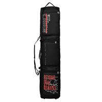Sac à roulettes pour ski et snowboard en tissu Oxford 900D épais avec rembourrage en coton perlé de 5 mm, séparation humide/sec, grande capacité, style sac à dos