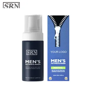 Espuma vaginal masculina íntima, logotipo personalizado, parte privada, lavagem diária, higiene para cuidados com a área genitária masculina