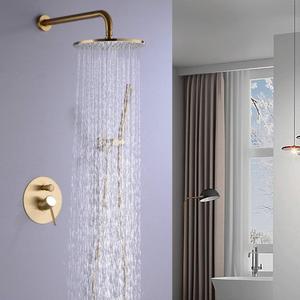 Dai — ensemble de mélangeurs de luxe ronds, 16 pouces, pour salle de bains, système de pomme de <span class=keywords><strong>douche</strong></span> en or brossé - Product Image 2