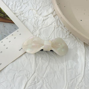 Kinling Conception OEM Personnalisé Acétate Vintage <span class=keywords><strong>Goody</strong></span> Style Barrettes À Cheveux En Forme D'arc Pince À Ressort - Product Image 4