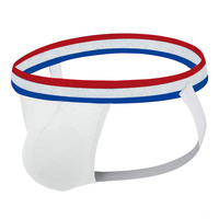 Jockstrap de sport pour homme avec ceinture de 3,2 cm |   Ceinture confortable en coton et élasthanne, pochette en nylon tissé maillé |   Sous-vêtements pour hommes pour la gym et l'entraînement