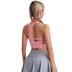 Ropa de entrenamiento Sujetador de gimnasio recortado Tops de yoga sexy Sujetadores deportivos para correr para mujeres Fitness - Product Image 3
