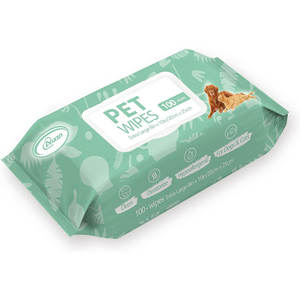Lenços umedecidos para cães e gatos, desodorizantes hipoalergênicos amigáveis, lenços umedecidos para animais de estimação, para cuidados com o corpo, as patas, rosto, orelha e bunda, 80 unidades - Product Image 1