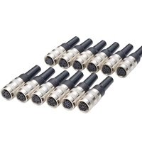 Conector Circular M16 de 5 Pines, Base de Cobre AISG, Conectores Macho y Hembra para Comunicación de Estación Base, Codificador Servo, Conector de Aviación