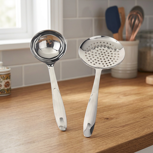 Stainless Steel 2-Piece Kitchen Utensils Set Durable Dishwasher Safe Cooking Tools Mayur Exports Rajasthan Home Restaurants - Product Image 3