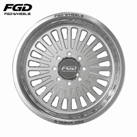 Jantes forgées polies FGD plus grandes 8x170 8x6.5 8x180 6/8 trous 22x12 24x14 26x14 26x16 pour GMC Sierra 2500 Ford F250 F350 RAM 2500