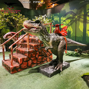 Parque de atracciones de alta simulación de tamaño real mecánico <span class=keywords><strong>T</strong></span> Rex dinosaurio paseo modelo - Product Image 4