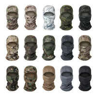 Cagoule tactique exclusive à capuche intégrée, masque de ski et cyclisme d'extérieur en polyester, coupe-vent, respirant et léger pour le sport